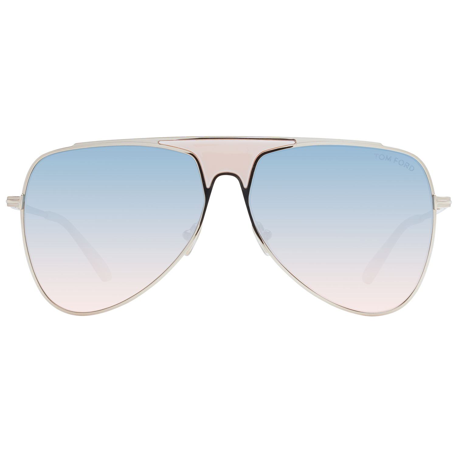 Tom Ford Sunglasses Tom Ford Sunglasses Men Women Rose Gold Metal Gradient Blue Pilot-Aviator FT0935 28W 60mm Ethan Eyeglasses Eyewear designer