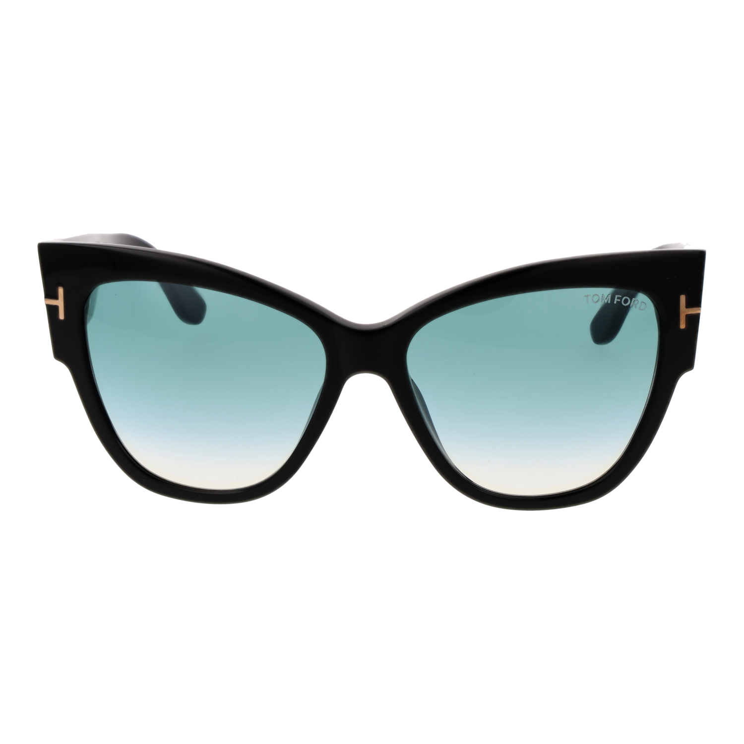 Tom Ford Sunglasses Tom Ford Sunglasses Women Black Butterfly Gradient Green FT0371 01B 57mm Eyeglasses Eyewear designer