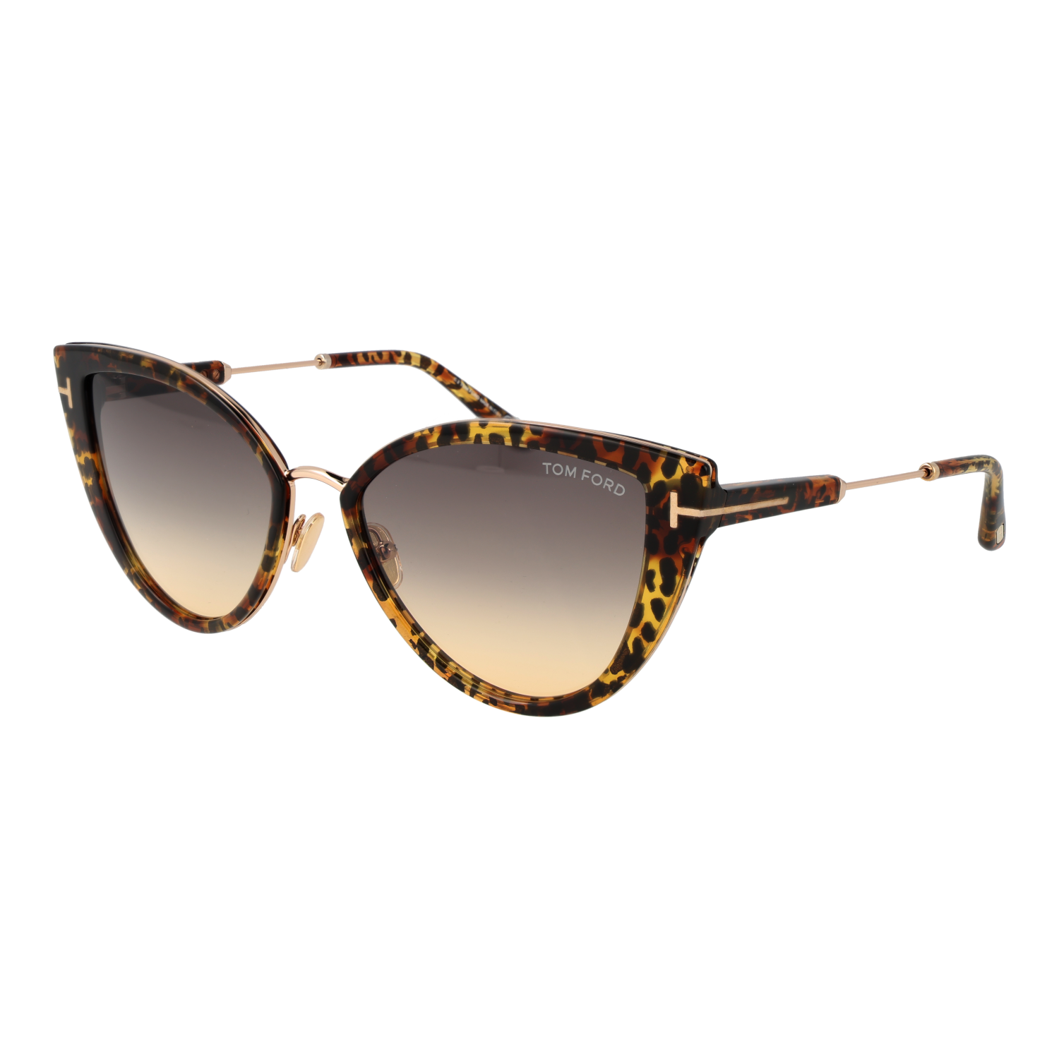 Tom Ford Sunglasses Tom Ford Sunglasses Women Brown Cat Eye Yellow Gradient Anjelica-02 FT0868 52B 57mm Eyeglasses Eyewear designer