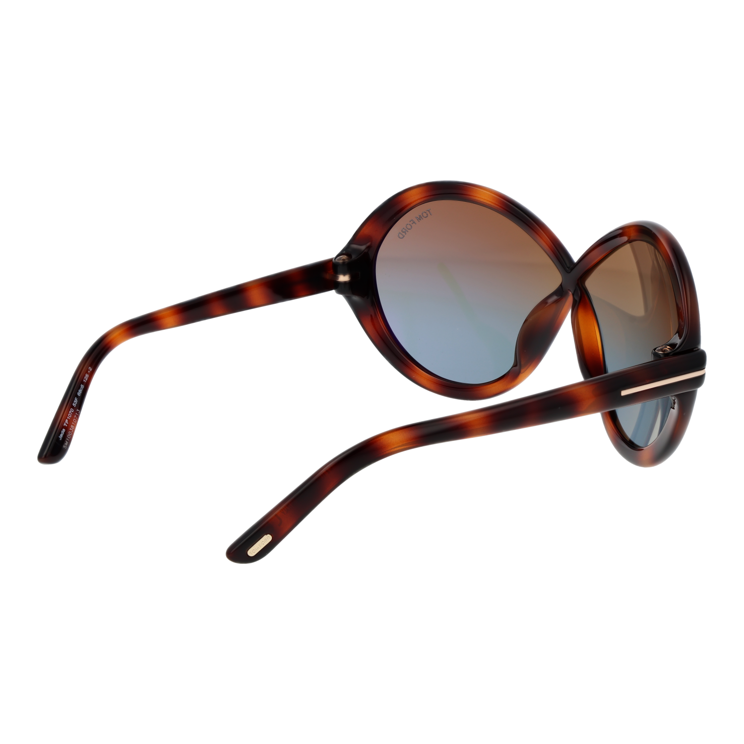 Tom Ford Sunglasses Tom Ford Sunglasses Women Brown Oval Mirrored Gradient FT1070 53F 68mm Eyeglasses Eyewear designer