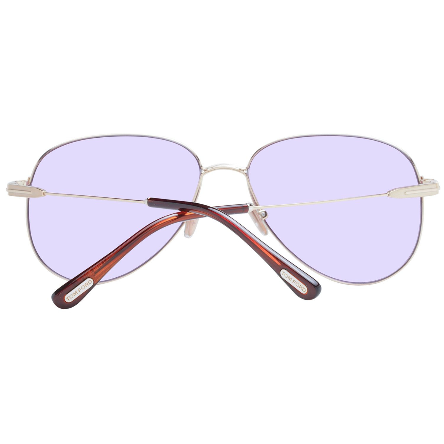 Tom Ford Sunglasses Tom Ford Sunglasses Women Men Gold Metal Pilot-Aviator Purple Tint FT0993 28Y 59mm Porscha Eyeglasses Eyewear designer