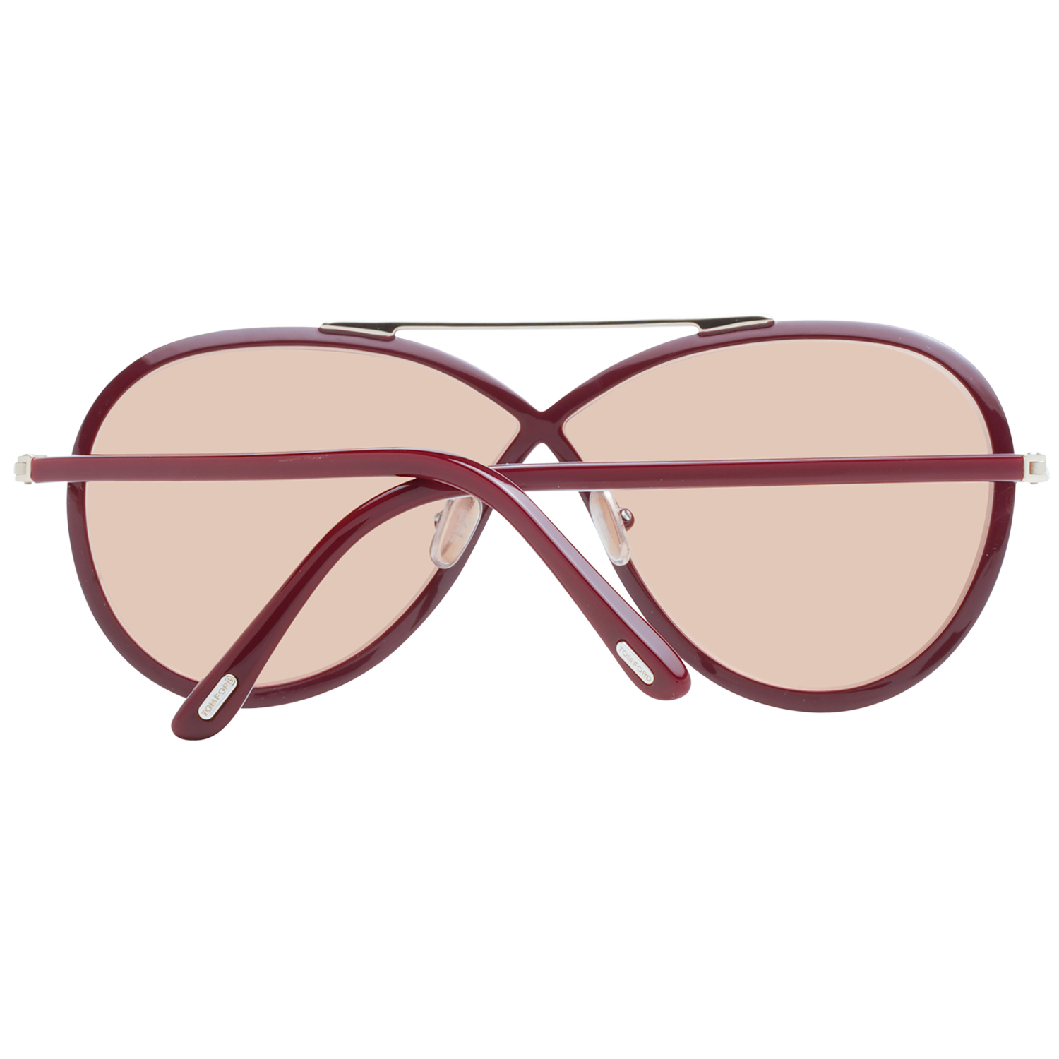 Tom Ford Sunglasses Tom Ford Sunglasses Women's Burgundy Metal Pilot-Aviator FT1007 69E 65mm Rickie Eyeglasses Eyewear designer