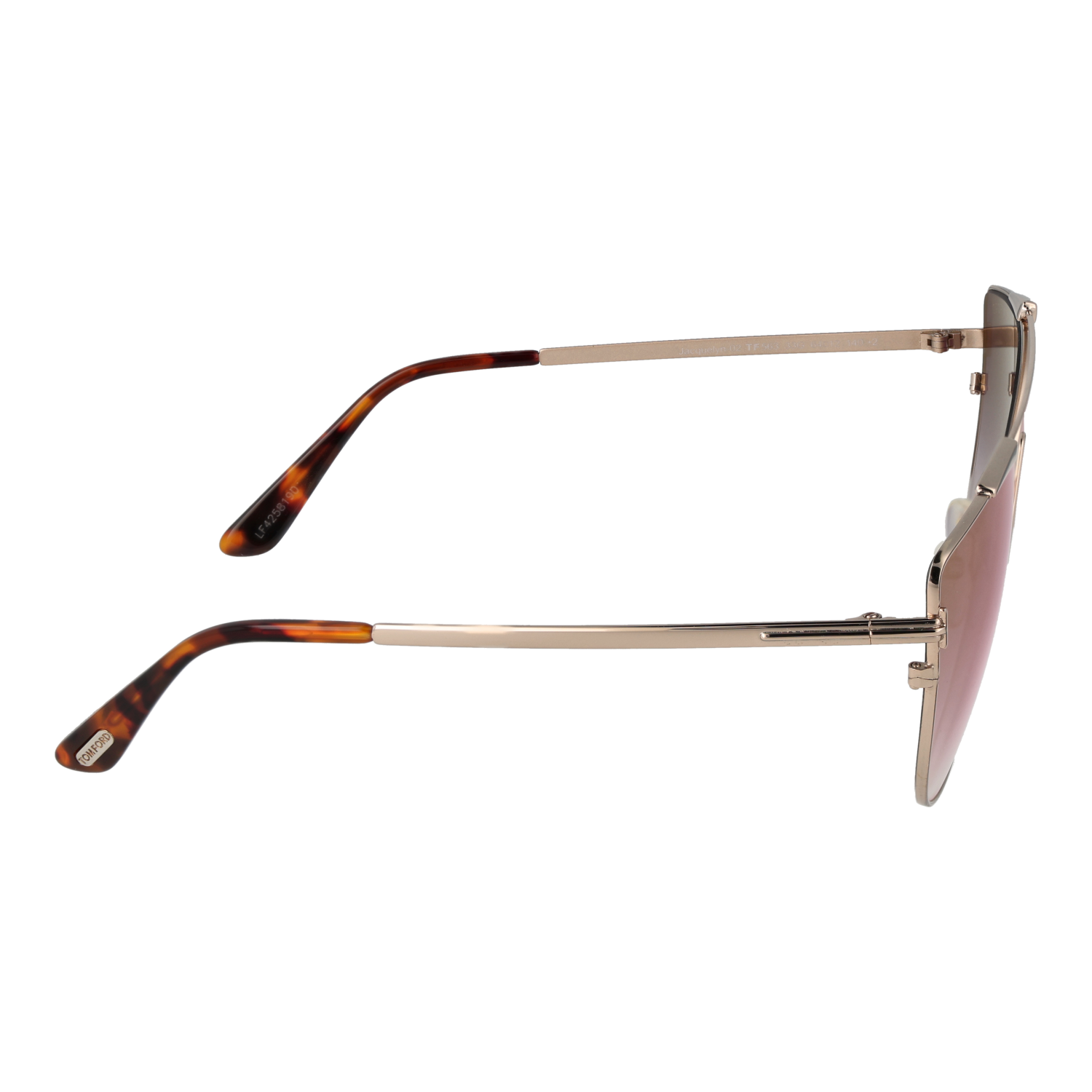 Tom Ford Sunglasses Tom Ford Sunglasses Women's Gold Metal Cat Eye Gradient Mirror FT0563 33G 64mm Eyeglasses Eyewear designer