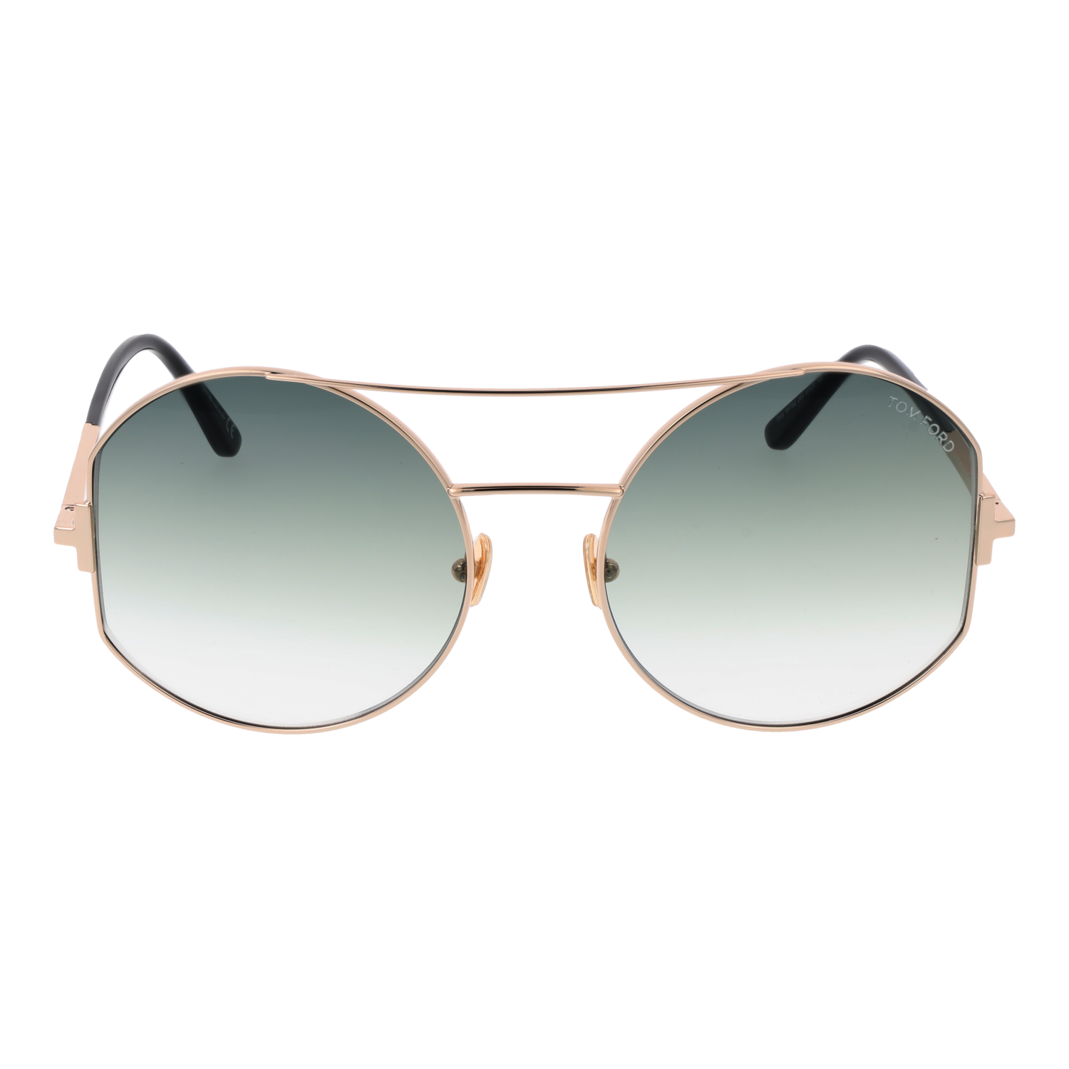 Tom Ford Sunglasses Tom Ford Sunglasses Women's Gold Metal Green Gradient Pilot-Aviator FT0782 28B 60mm Eyeglasses Eyewear designer