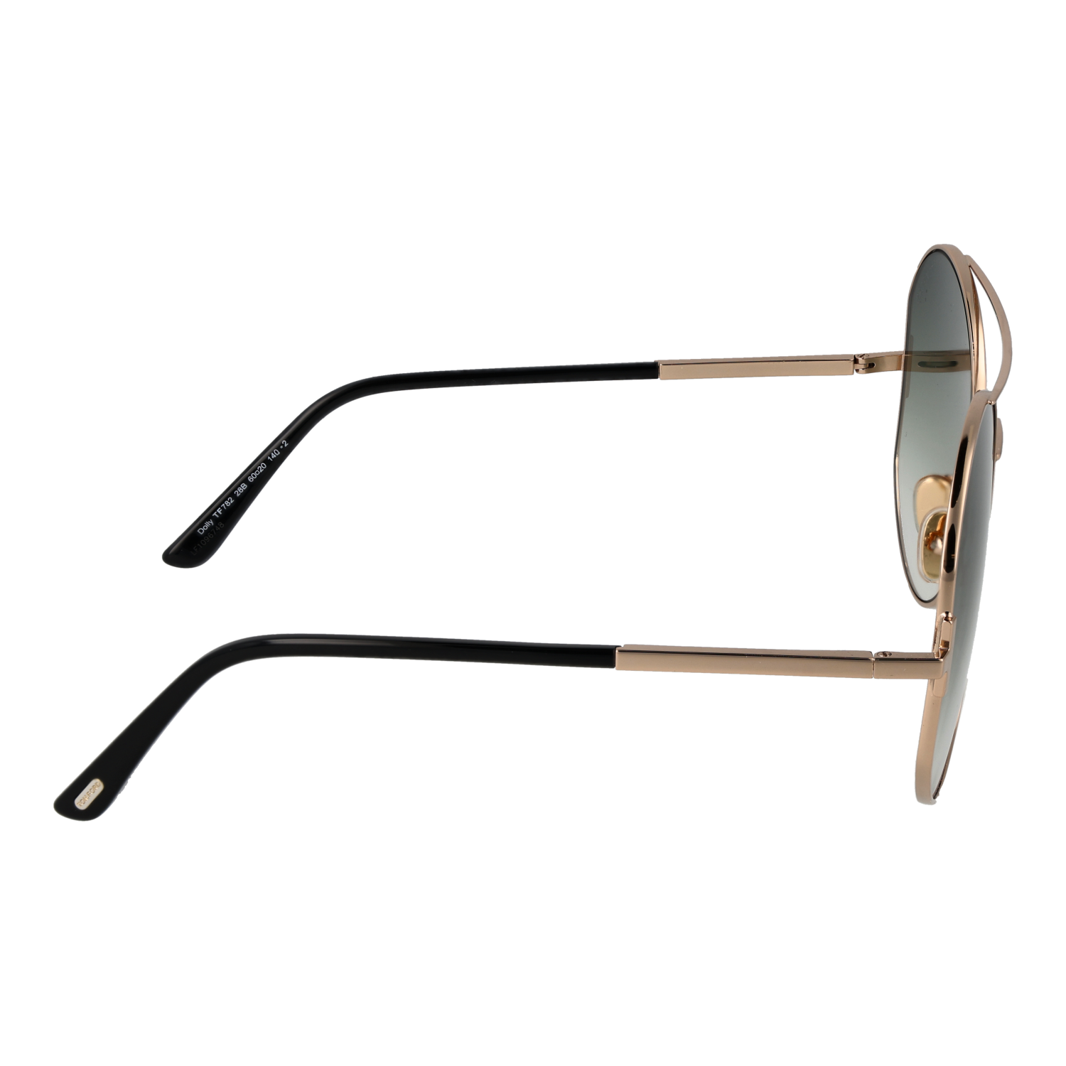 Tom Ford Sunglasses Tom Ford Sunglasses Women's Gold Metal Green Gradient Pilot-Aviator FT0782 28B 60mm Eyeglasses Eyewear designer