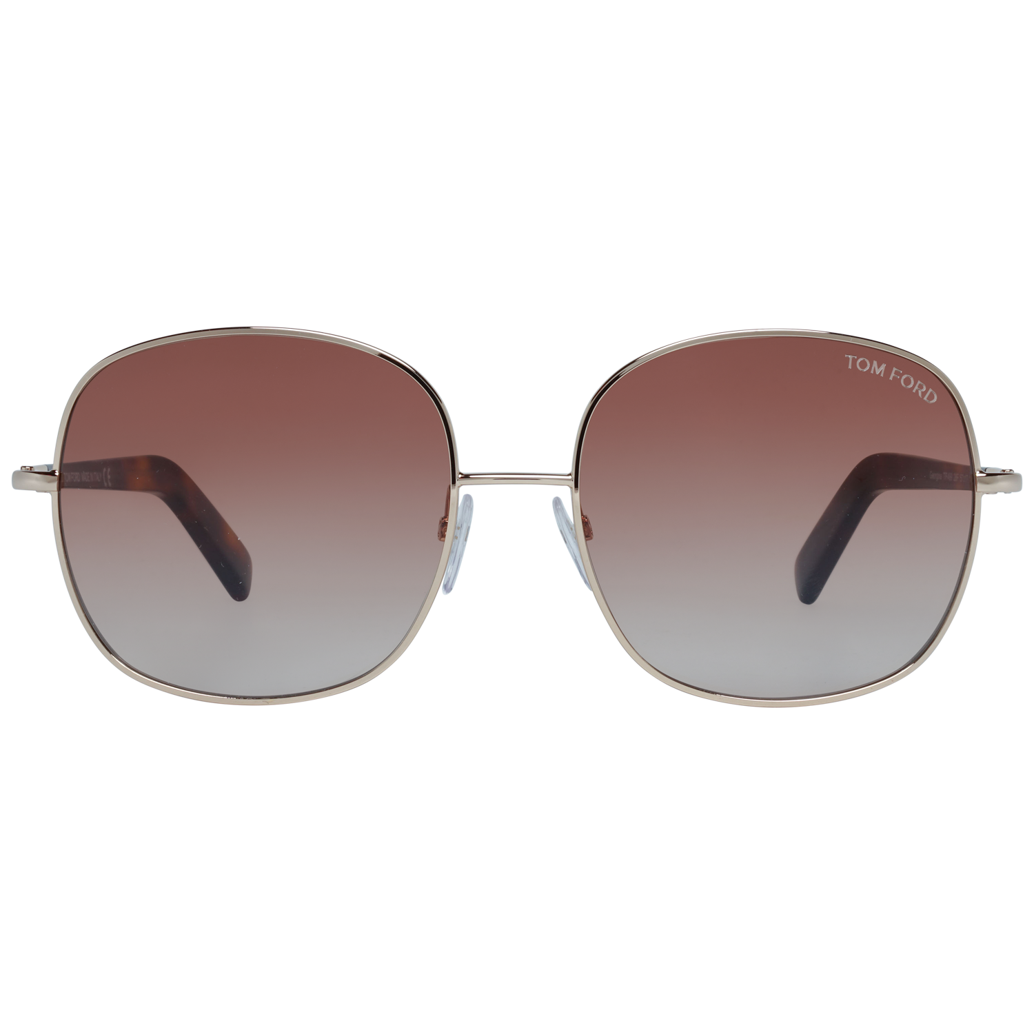 Tom Ford Sunglasses Tom Ford Sunglasses Women's Gold Oval Gradient Brown FT0499 28F 57mm Eyeglasses Eyewear designer
