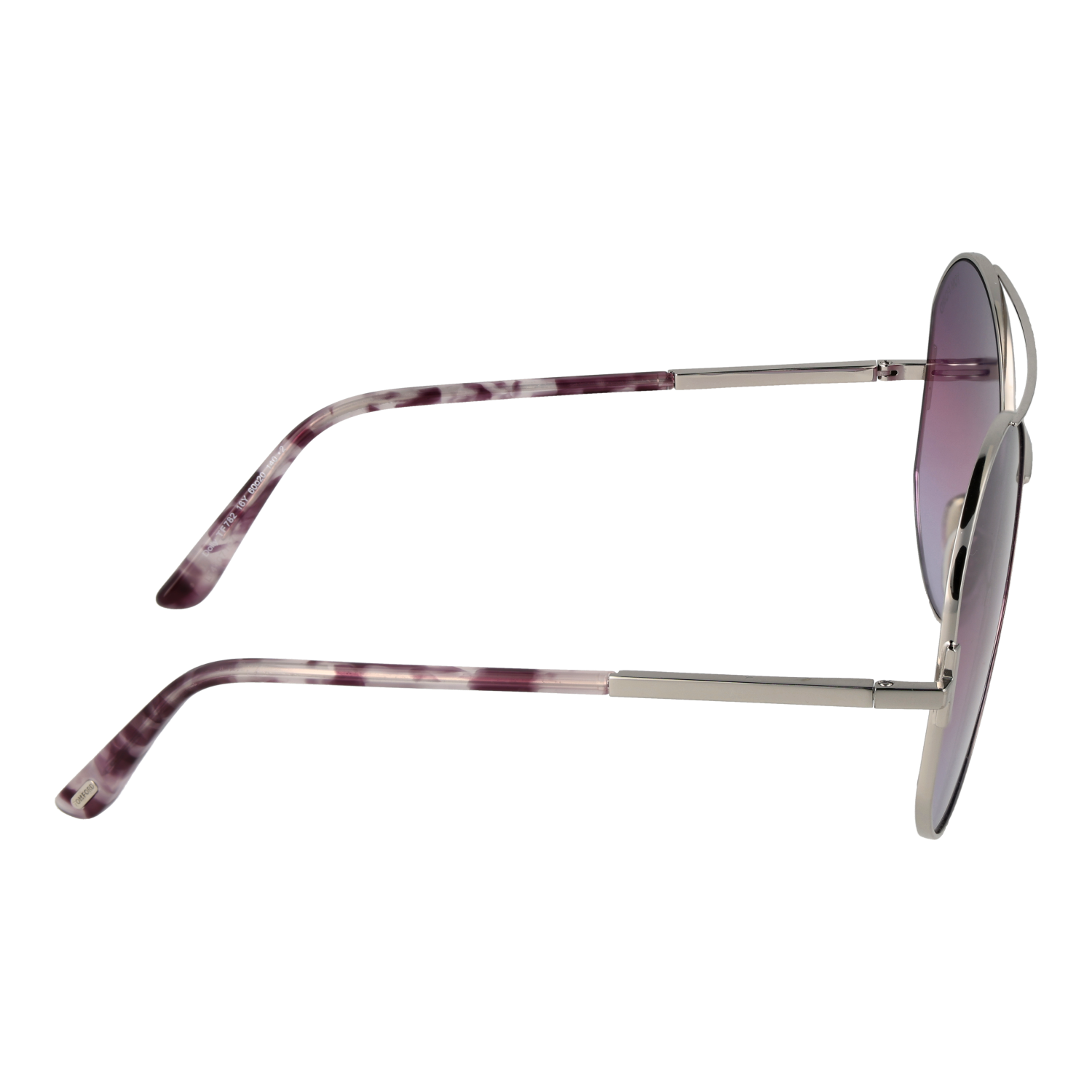 Tom Ford Sunglasses Tom Ford Sunglasses Women's Silver Round Metal Purple Gradient FT0782 16Y 60mm Eyeglasses Eyewear designer