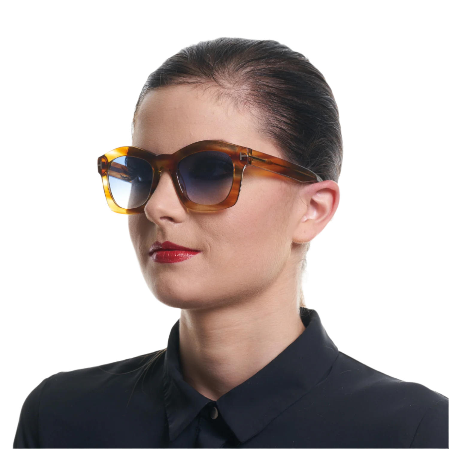 Tom Ford Sunglasses Tom Ford Sunglasses Women's Yellow Gradient Blue GRETA FT0431 41W 50mm Eyeglasses Eyewear designer