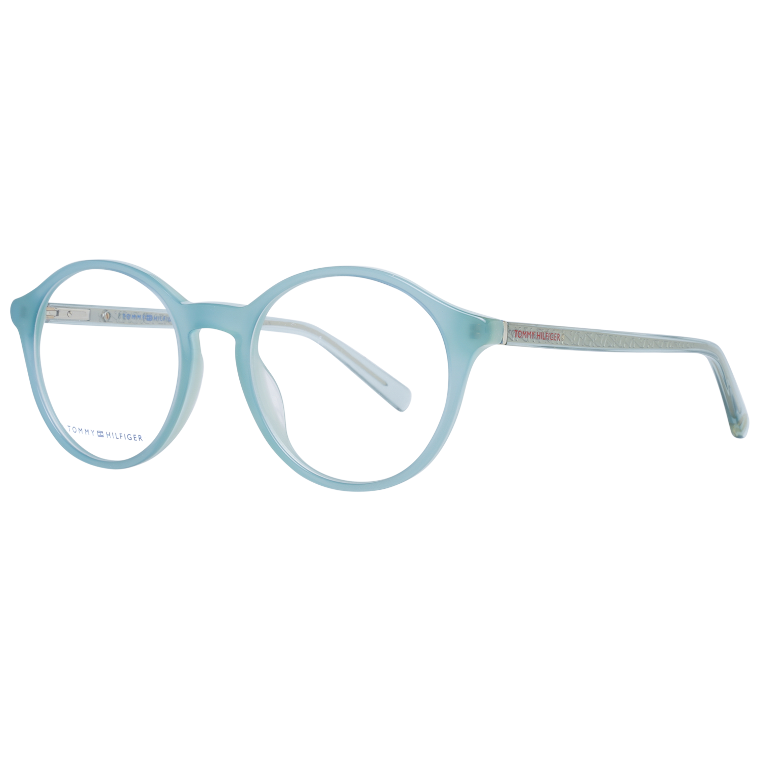 Tommy Hilfiger Frames Tommy Hilfiger Glasses Frames TH 1841 5CB 50mm Women Blue Round Eyeglasses Eyewear UK USA Australia