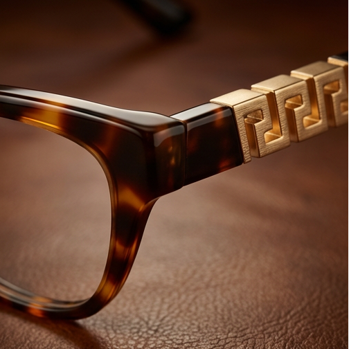 Versace Eyeglasses Versace Eyeglasses Frames Women Brown Cat Eye 0VE3318 108 52mm Eyeglasses Eyewear designer