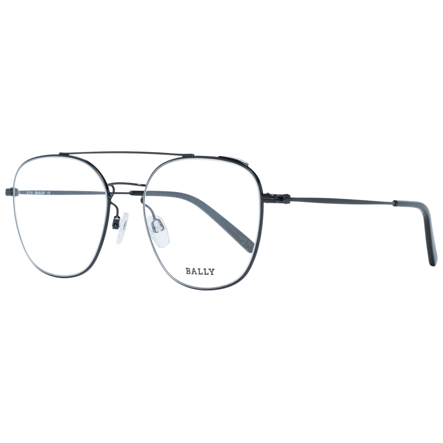 Bally Men s Glasses Black Optical Frame Metal Eyeglasses Aviator