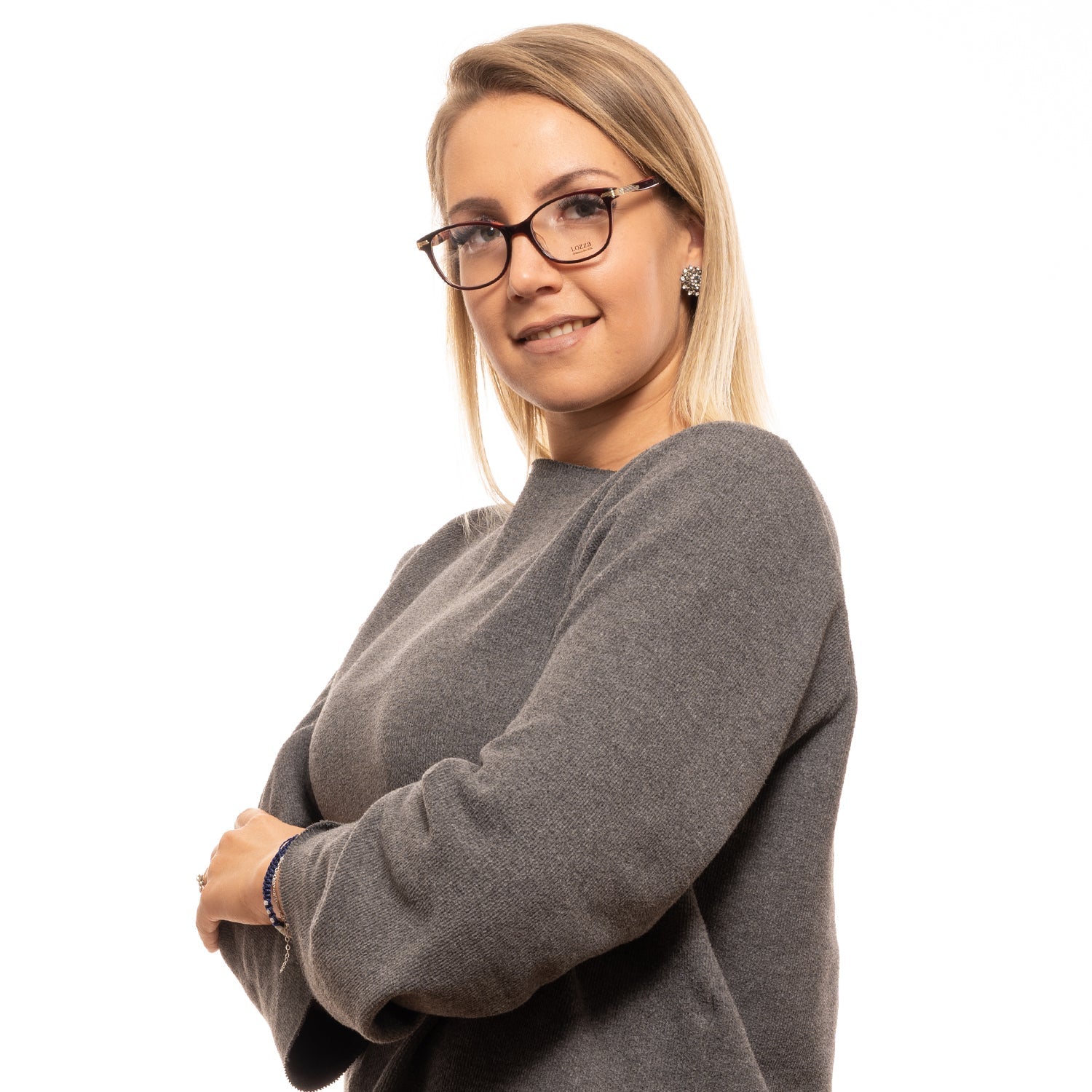 Lozza Frames Lozza Optical Frame VL4106 06DF 50 Eyeglasses Eyewear UK USA Australia