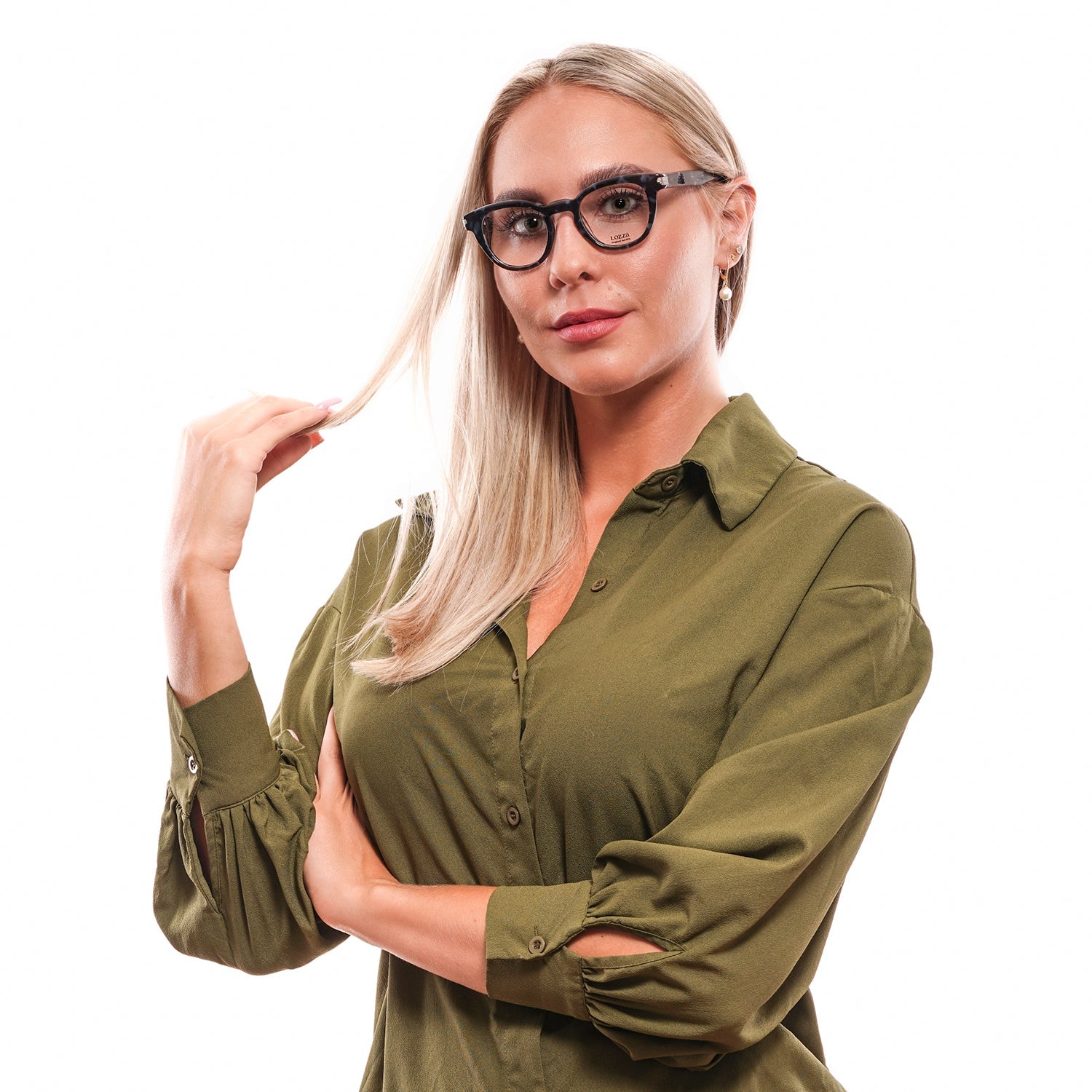 Lozza Frames Lozza Optical Frame VL4123 06DQ 45 Eyeglasses Eyewear UK USA Australia