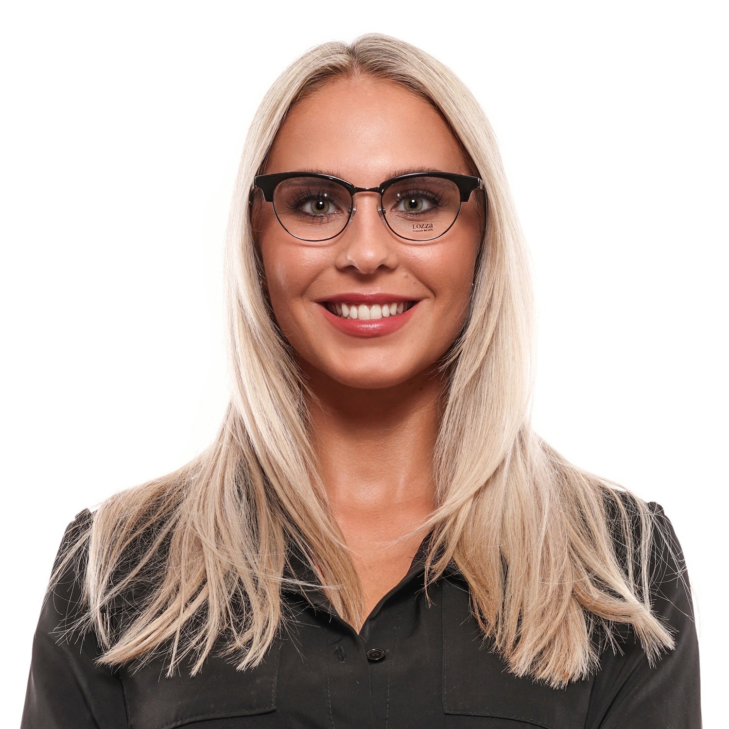 Lozza Frames Lozza Optical Frame VL4142 0BLK 50 Eyeglasses Eyewear UK USA Australia