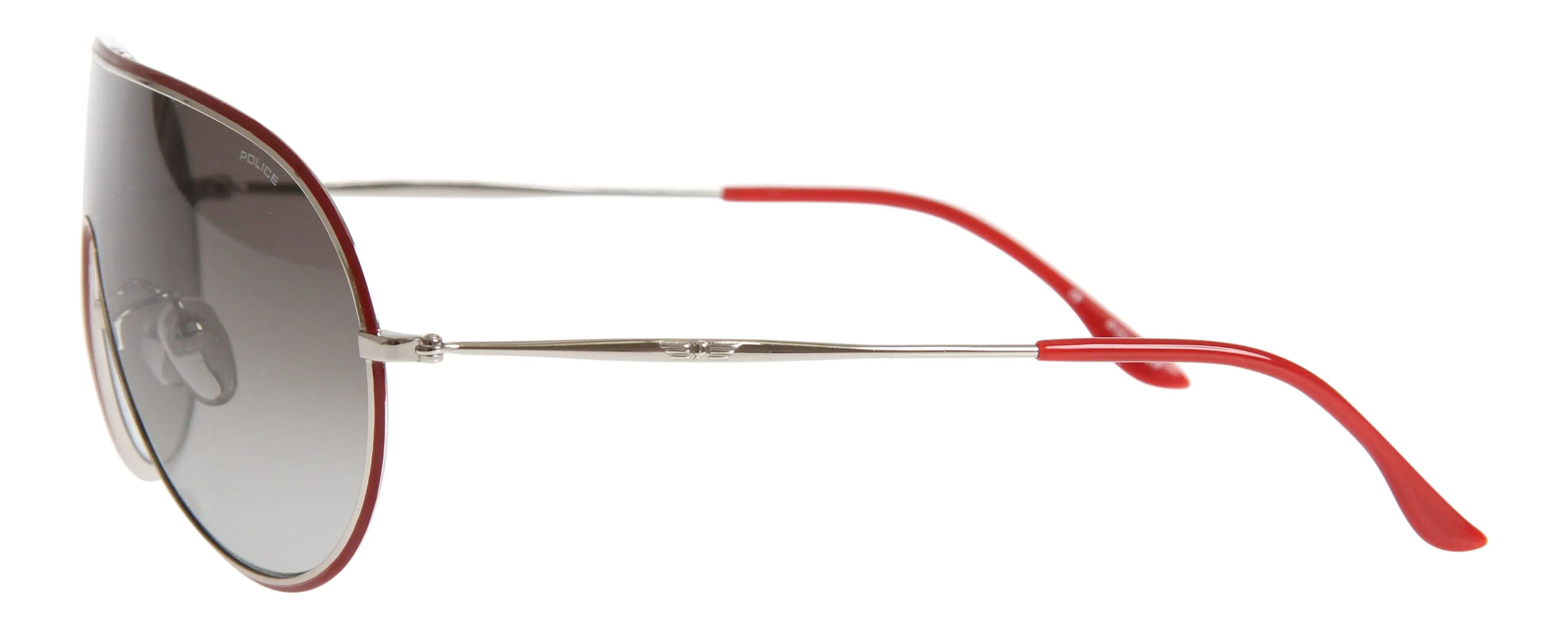 Police Sunglasses Police Sunglasses Unisex Oval Red S8639 N54 Eyeglasses Eyewear UK USA Australia