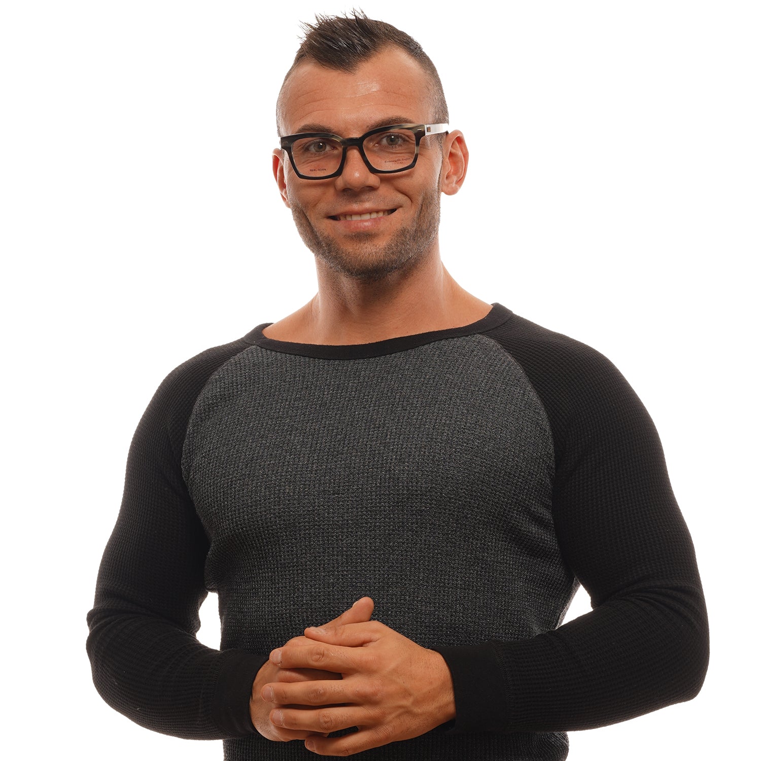 Zegna Couture Frames Zegna Couture Glasses Frames ZC5015 51 061 Horn Eyeglasses Eyewear UK USA Australia