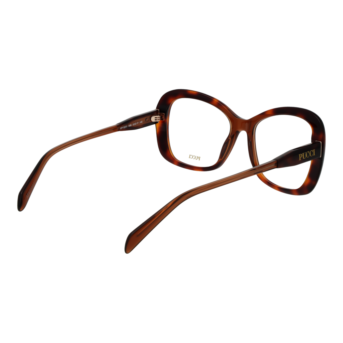 Pucci Eyeglasses Pucci Eyeglasses Havana Butterfly EP5231 056 53mm Eyeglasses Eyewear designer