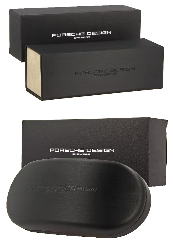 Porsche Design Glasses Frames P8279 B 57mm - Women Grey Oval Round Full-Rim