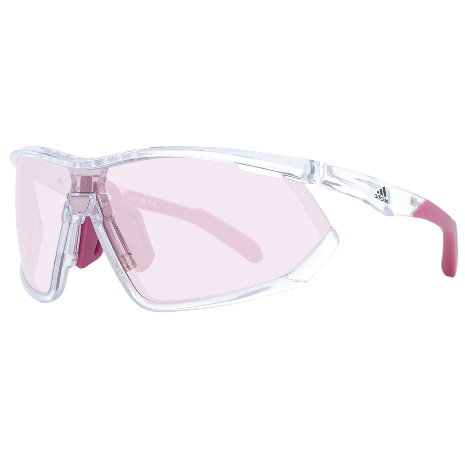 Adidas Sport Sunglasses Women s Transparent Shield Cycling Bike SP0002 27A 00
