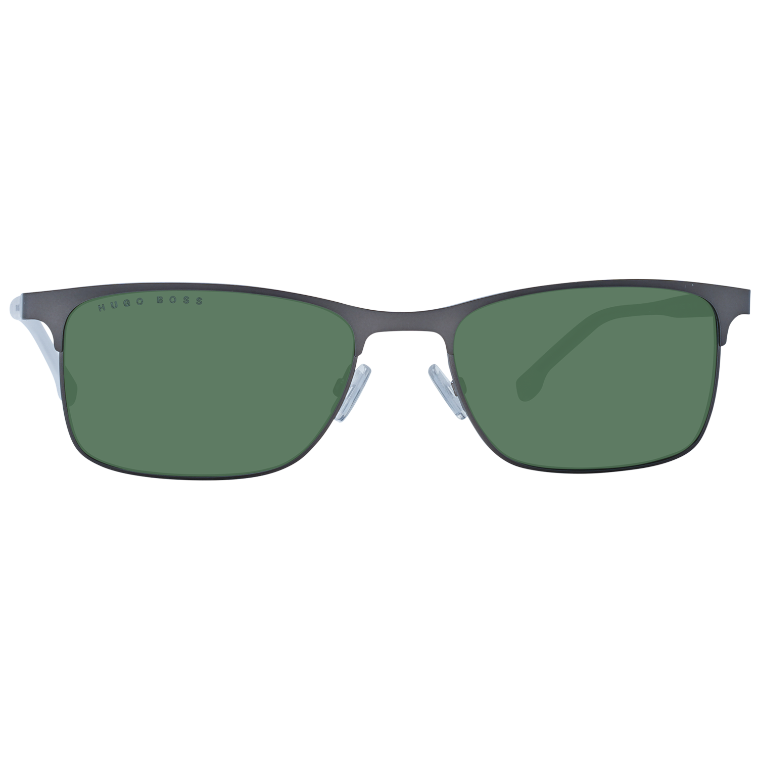 Hugo Boss Sunglasses Boss Sunglasses BOSS 0967/IT/S FREQT 56mm - Grey/Green Stainless Steel Rectangular Eyeglasses Eyewear UK USA Australia 