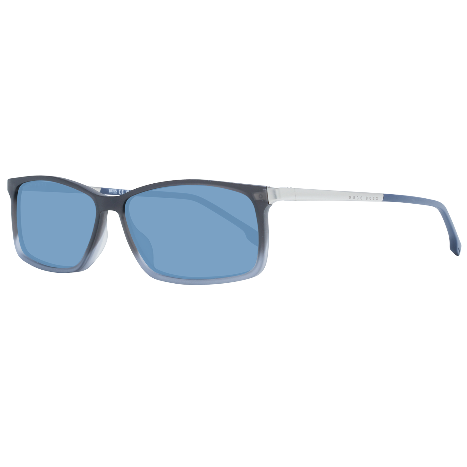 Hugo Boss Sunglasses Boss Sunglasses BOSS 1250/IT/S IPQKU 57mm - Men Grey/Blue Rectangular Full Rim Eyeglasses Eyewear UK USA Australia 