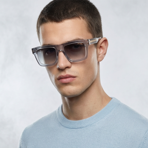 Carrera Sunglasses Carrera Sunglasses CARRERA 305/S KB7FQ Unisex Grey Rectangular Full Rim Mirror Gradient 54mm Eyeglasses Eyewear designer