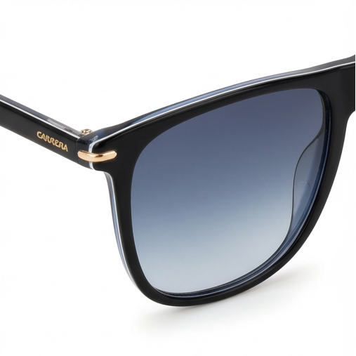 Carrera Sunglasses Carrera Sunglasses CARRERA 349/S 2M208 Men Black Rectangular Full Rim Blue Gradient 57mm Eyeglasses Eyewear designer