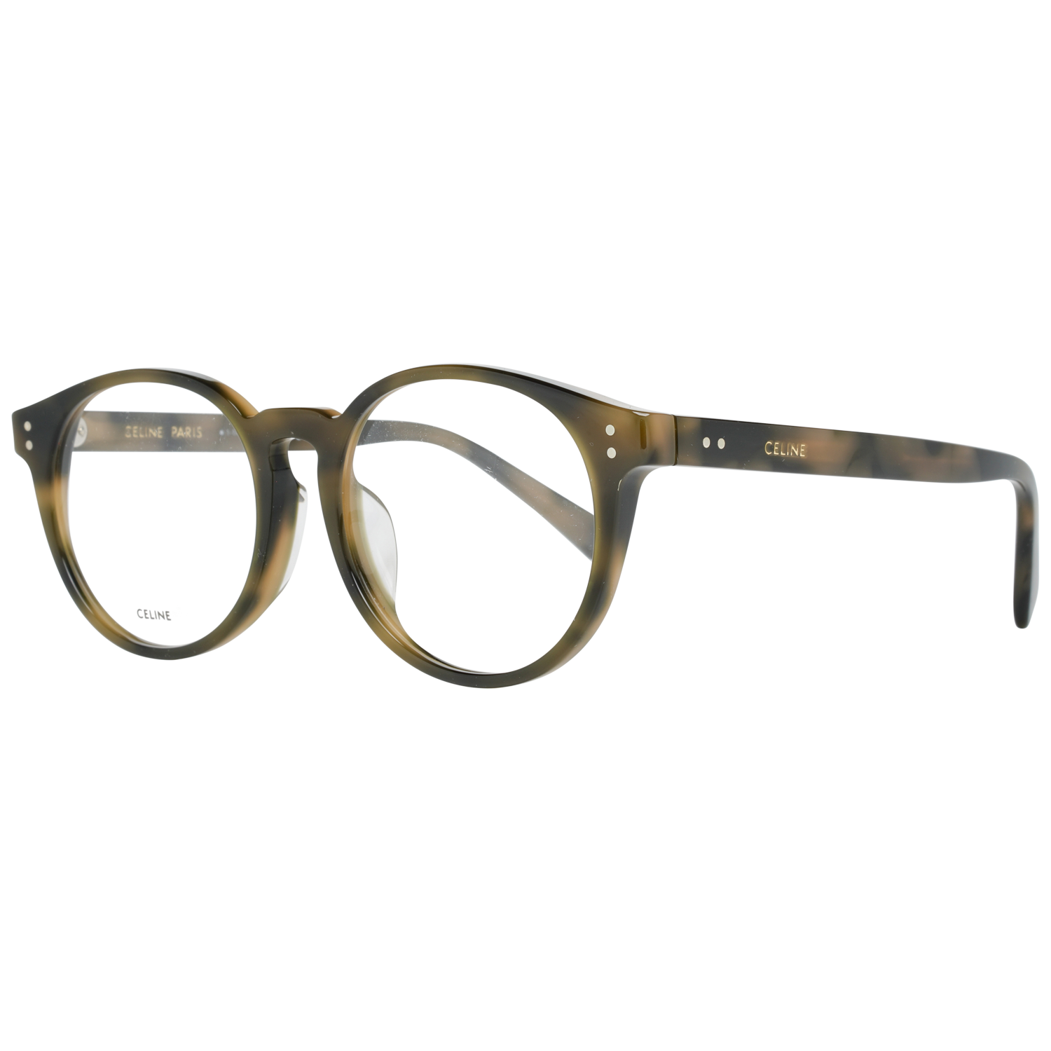 Celine Eyeglasses Celine Women's Optical Frame Prescription Round Multicolour tortoiseshell Glasses CL50031F 056 Eyeglasses Eyewear UK USA Australia 