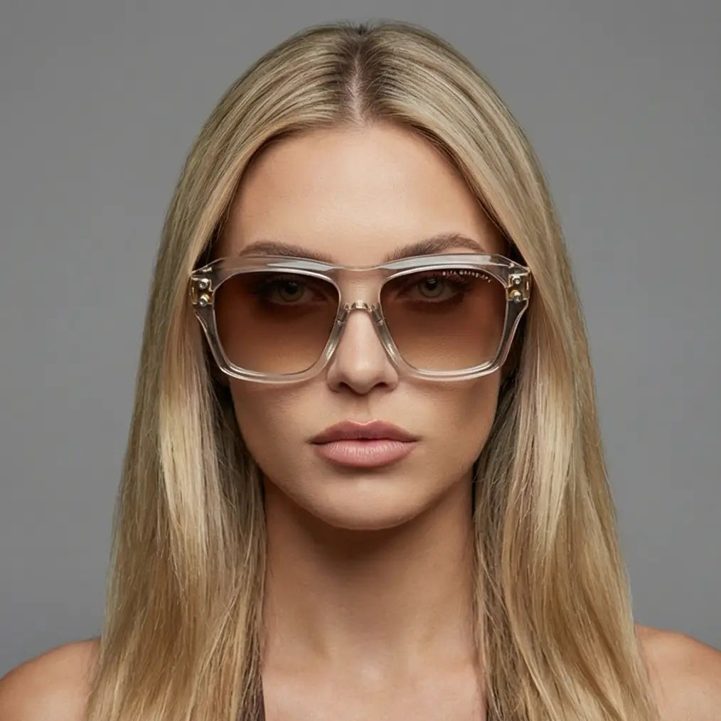 Dita Sunglasses Dita Sunglasses DTS417-A-02 Grand-APX Transparent Square Gradient 57mm Eyeglasses Eyewear designer