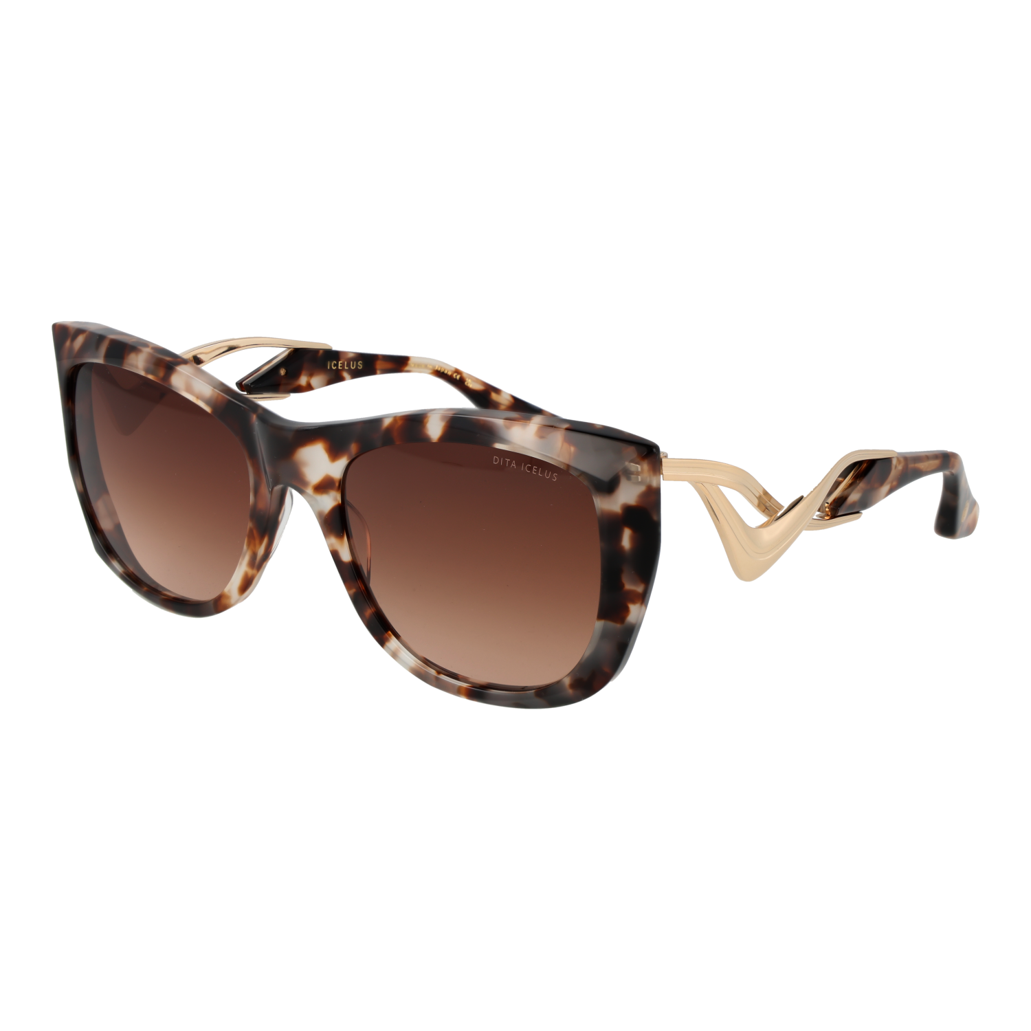 Dita Sunglasses Dita Sunglasses DTS438-A-03 Icelus Beige Cat Eye Full Rim Women 55mm Eyeglasses Eyewear designer