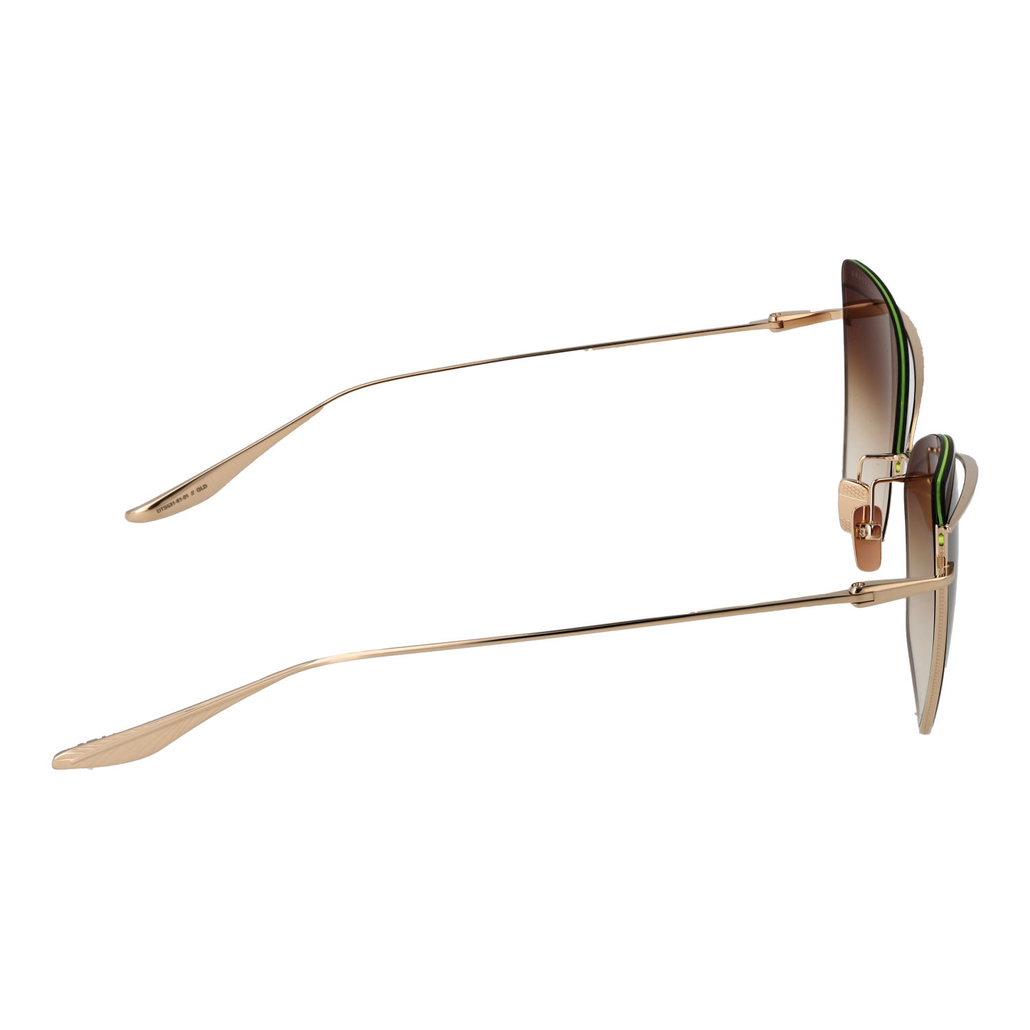 Dita Sunglasses Dita Sunglasses DTS531 01 Gold Butterfly Gradient Brown 61mm Eyeglasses Eyewear designer