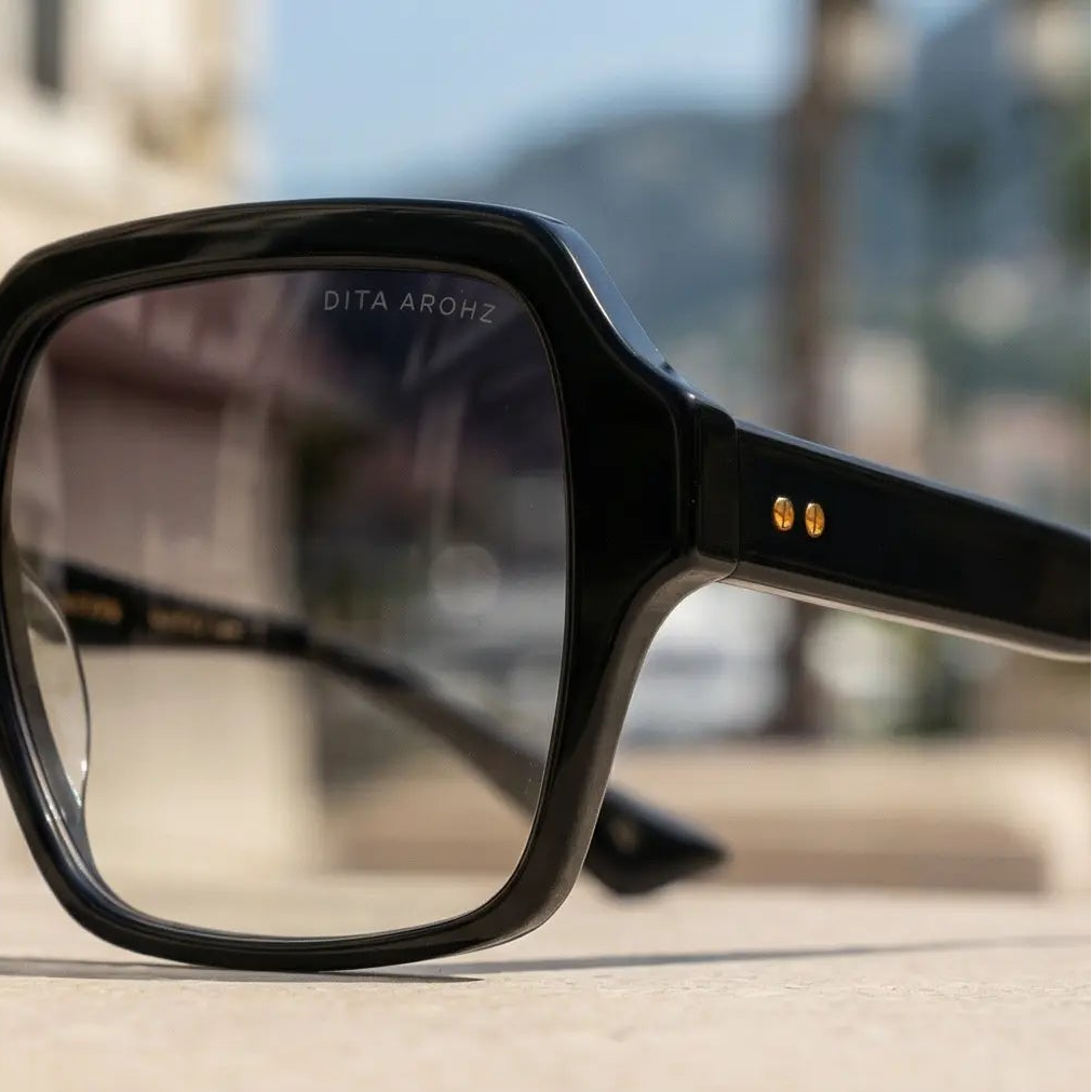 Dita Sunglasses Dita Sunglasses DTS710-A-01 Luzpa Black Square Gradient Blue-Filter Women 56mm Eyeglasses Eyewear designer