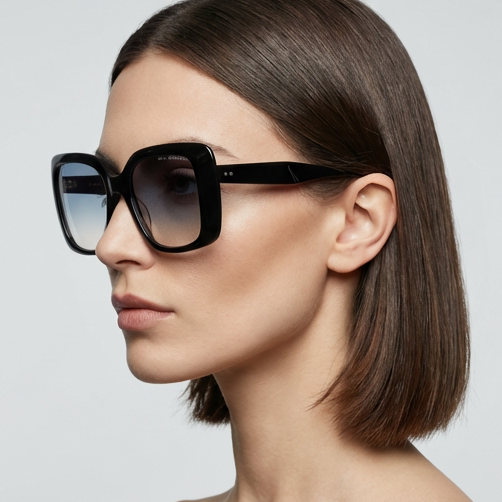 Dita Sunglasses Dita Sunglasses DTS716-A-01 Adabrah Black Butterfly Gradient Women 53mm Eyeglasses Eyewear designer