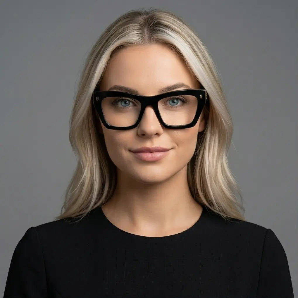 Dsquared2 Eyeglasses Dsquared2 Eyeglasses D2 0153 807 Black Cat Eye Frames Full-Rim 52mm Women Eyeglasses Eyewear designer