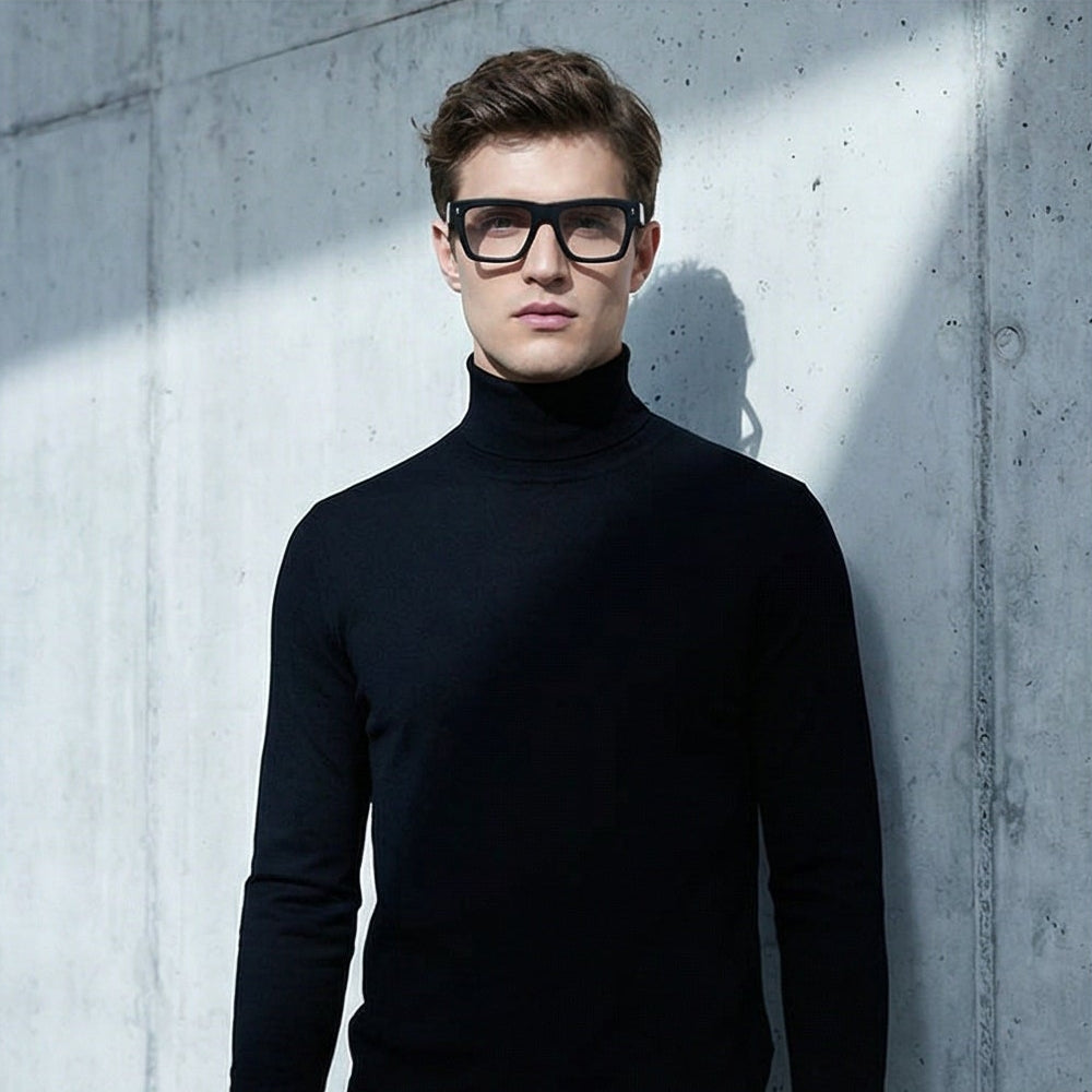 Dsquared2 Eyeglasses Dsquared2 Eyeglasses ICON 0023 807 Black Rectangular Frames  Full-Rim 53mm Eyeglasses Eyewear designer