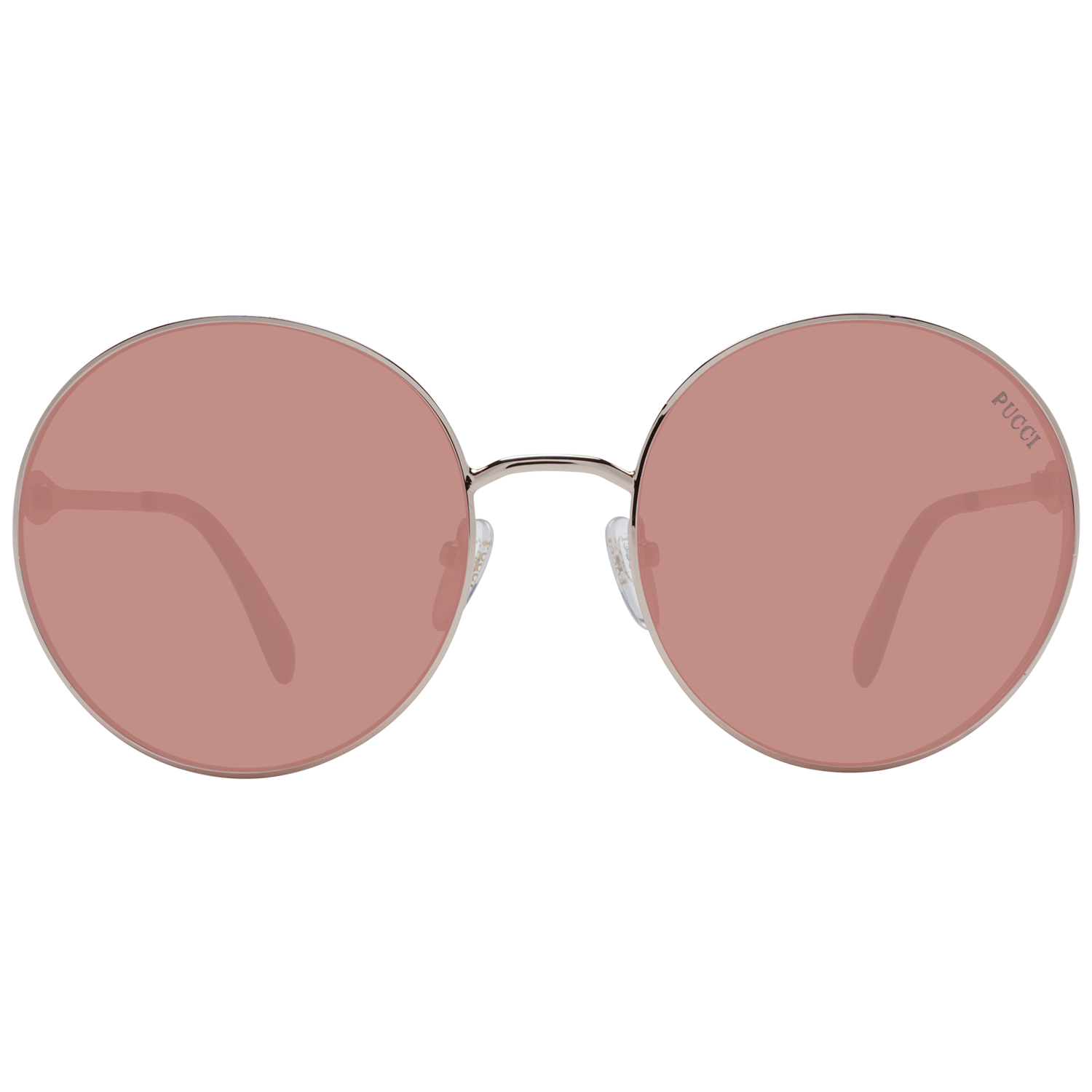 Emilio Pucci Sunglasses Emilio Pucci Sunglasses EP0187 28S 56mm - Women Rose Gold/Burgundy Round Full-Rim Eyeglasses Eyewear UK USA Australia 