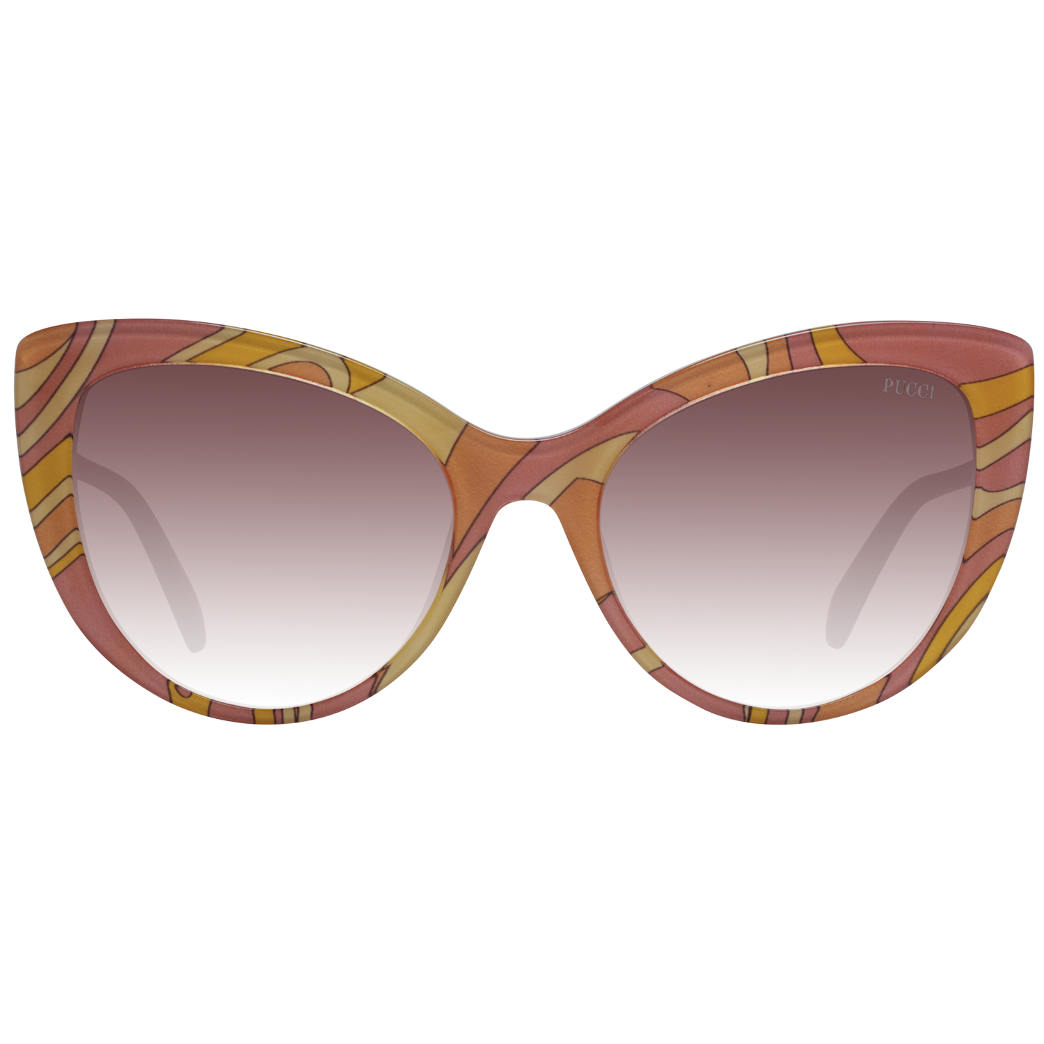 Emilio Pucci Sunglasses Emilio Pucci Sunglasses EP0191 74F 56mm - Women Brown/Brown Gradient Cat-Eye Full-Rim Eyeglasses Eyewear UK USA Australia 