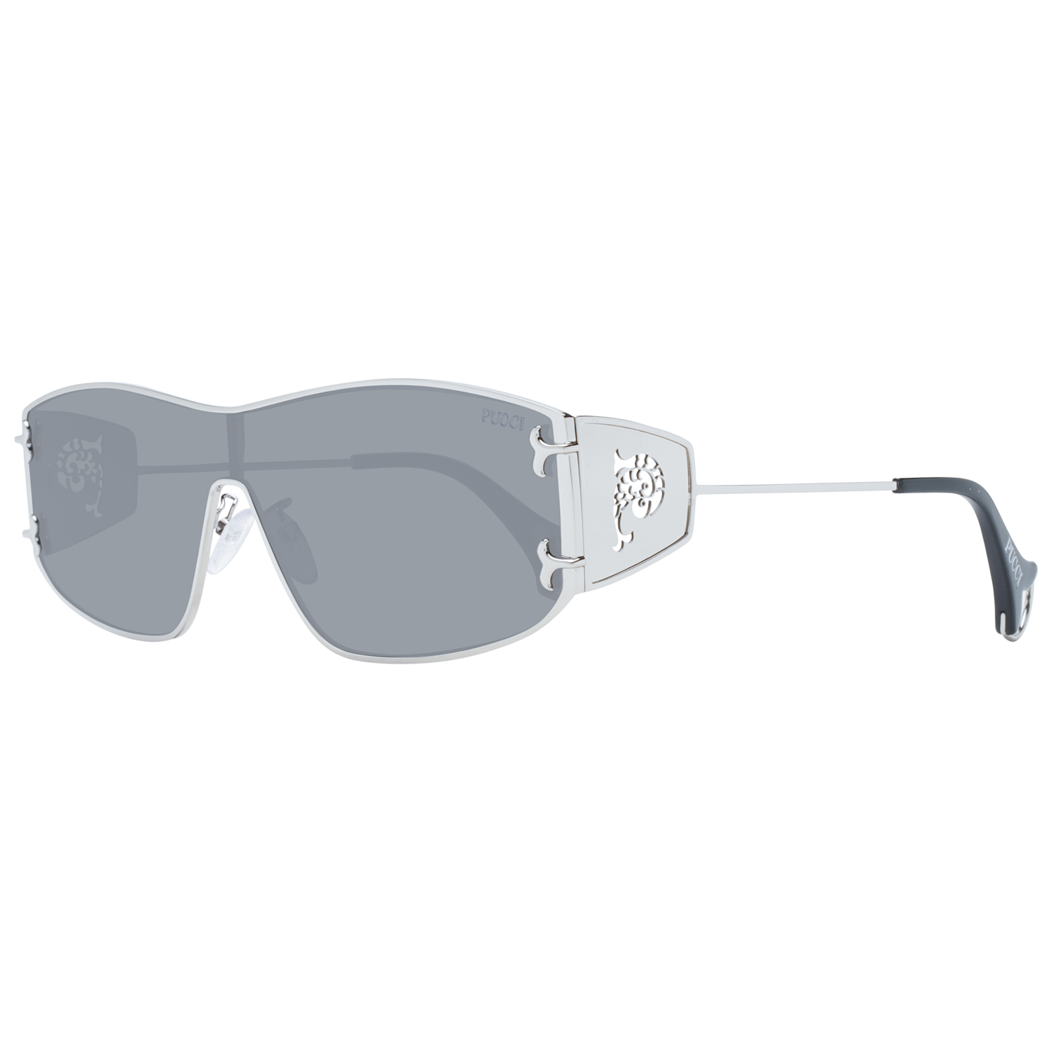 Emilio Pucci Sunglasses Emilio Pucci Sunglasses EP0213 16A - Women Silver/Grey Mono Lens Full-Rim Eyeglasses Eyewear UK USA Australia 