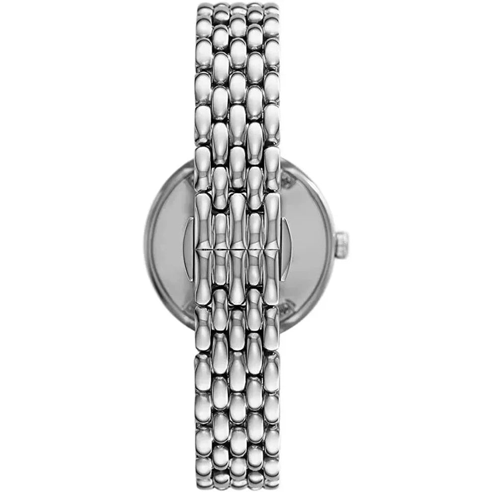 Emporio Armani Watch Women's Stainless Steel Crystal Timeless Elegance in Silver AR11354