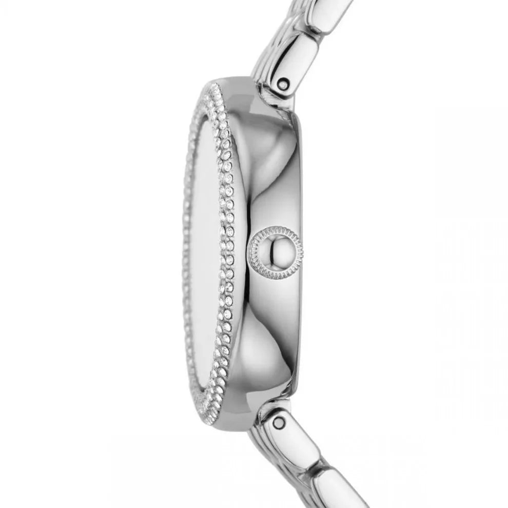 Emporio Armani Watch Women's Stainless Steel Crystal Timeless Elegance in Silver AR11354