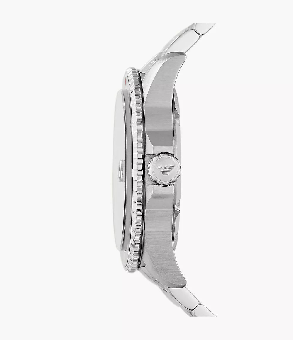 Emporio Armani Watches Emporio Armani Men's Watch AR11339 Stainless Steel Luxury Silver-Tone Timepiece Eyeglasses Eyewear UK USA Australia 