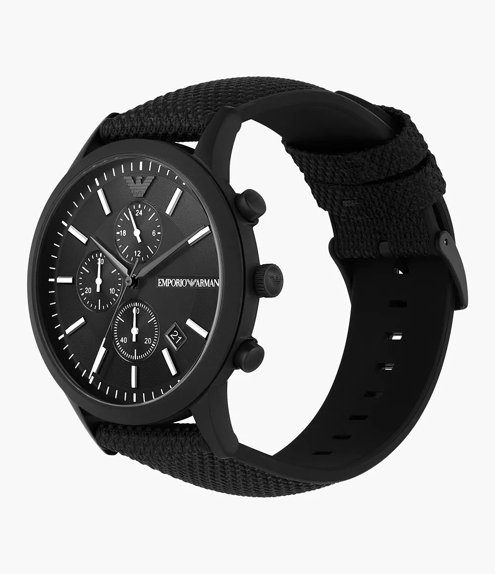 Emporio Armani Watches Emporio Armani Men’s Watch AR11457 Stylish Black Stainless Steel Chronograph Watch Eyeglasses Eyewear UK USA Australia 