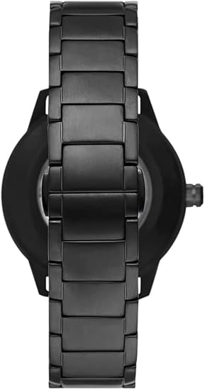 Emporio Armani Watches Emporio Armani Men’s Watch AR60054 Mario Black-Tone Automatic Sleek | Modern Design Eyeglasses Eyewear UK USA Australia 