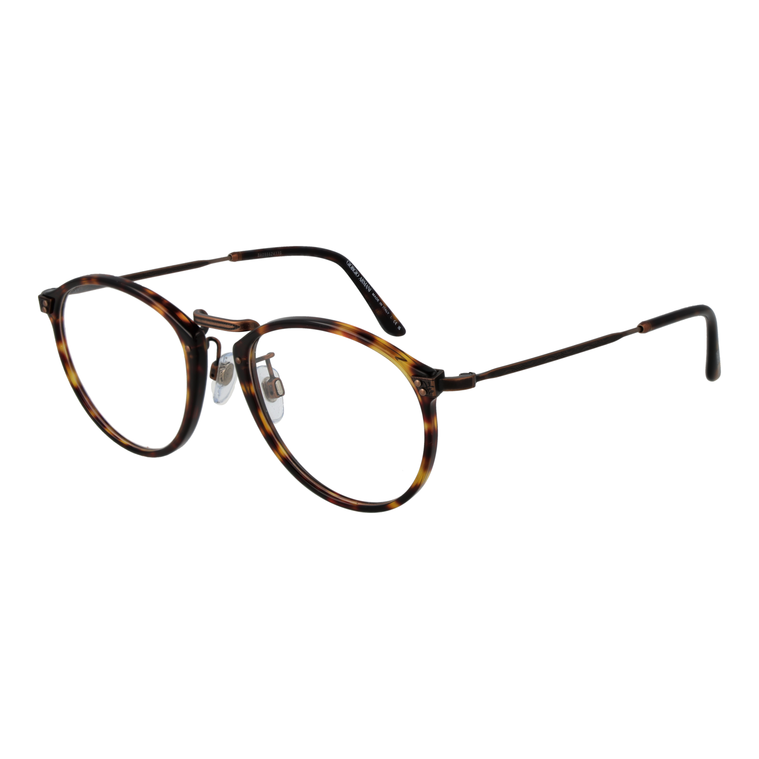 Giorgio Armani Eyeglasses Giorgio Armani Eyeglasses Frames 0AR318M 5026 Brown Panto Full-Rim 51mm Eyeglasses Eyewear designer