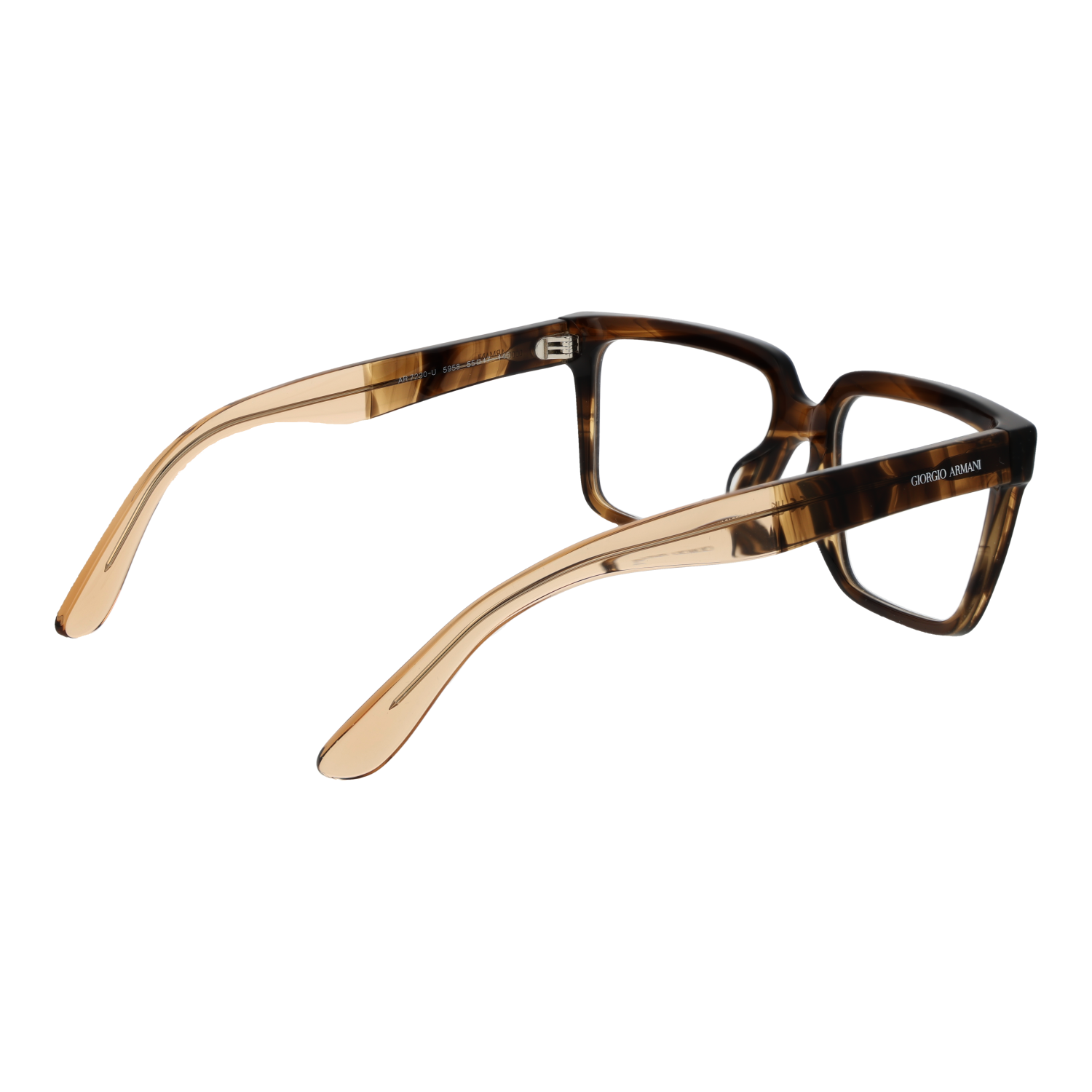 Giorgio Armani Eyeglasses Giorgio Armani Eyeglasses Frames Brown Square Full-Rim 0AR7230U 5958 55mm Eyeglasses Eyewear designer