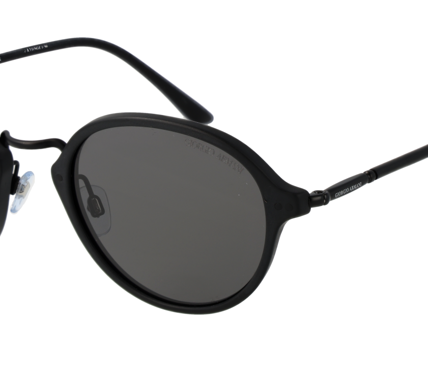Giorgio Armani Sunglasses Giorgio Armani Sunglasses Black Round Grey 51mm Unisex 0AR8139 5042B1 51mm Eyeglasses Eyewear designer