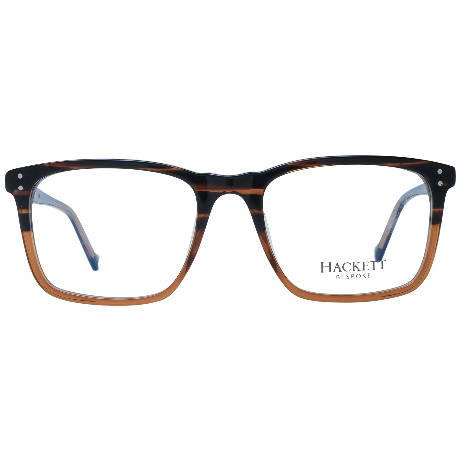 Hackett Frames Hackett Bespoke Glasses Frames HEB253 101 54mm Men Brown Rectangular Eyeglasses Eyewear UK USA Australia 