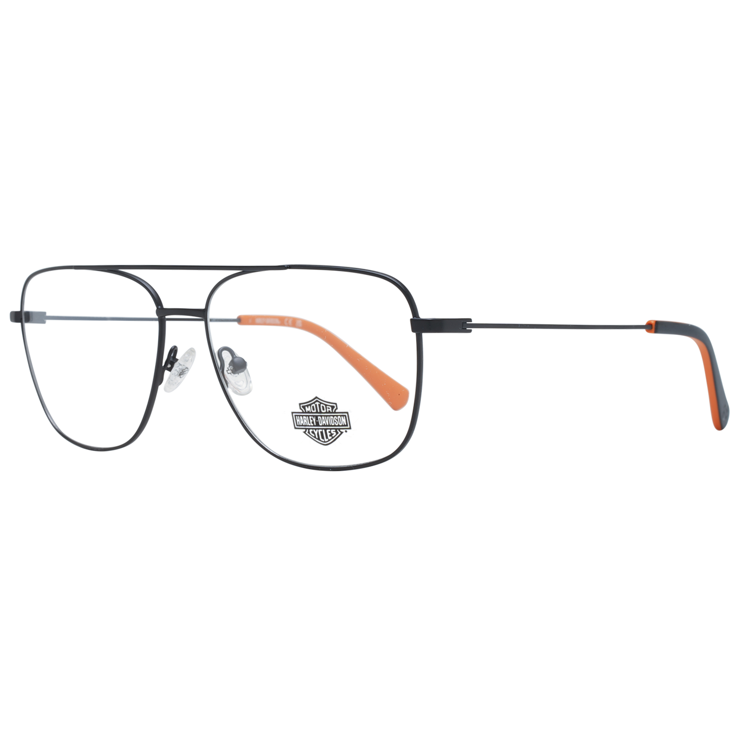 Harley-Davidson Frames Harley-Davidson Glasses Frames HD0948 002 57mm - Men Black Pilot Oval Full-Rim Eyeglasses Eyewear UK USA Australia 