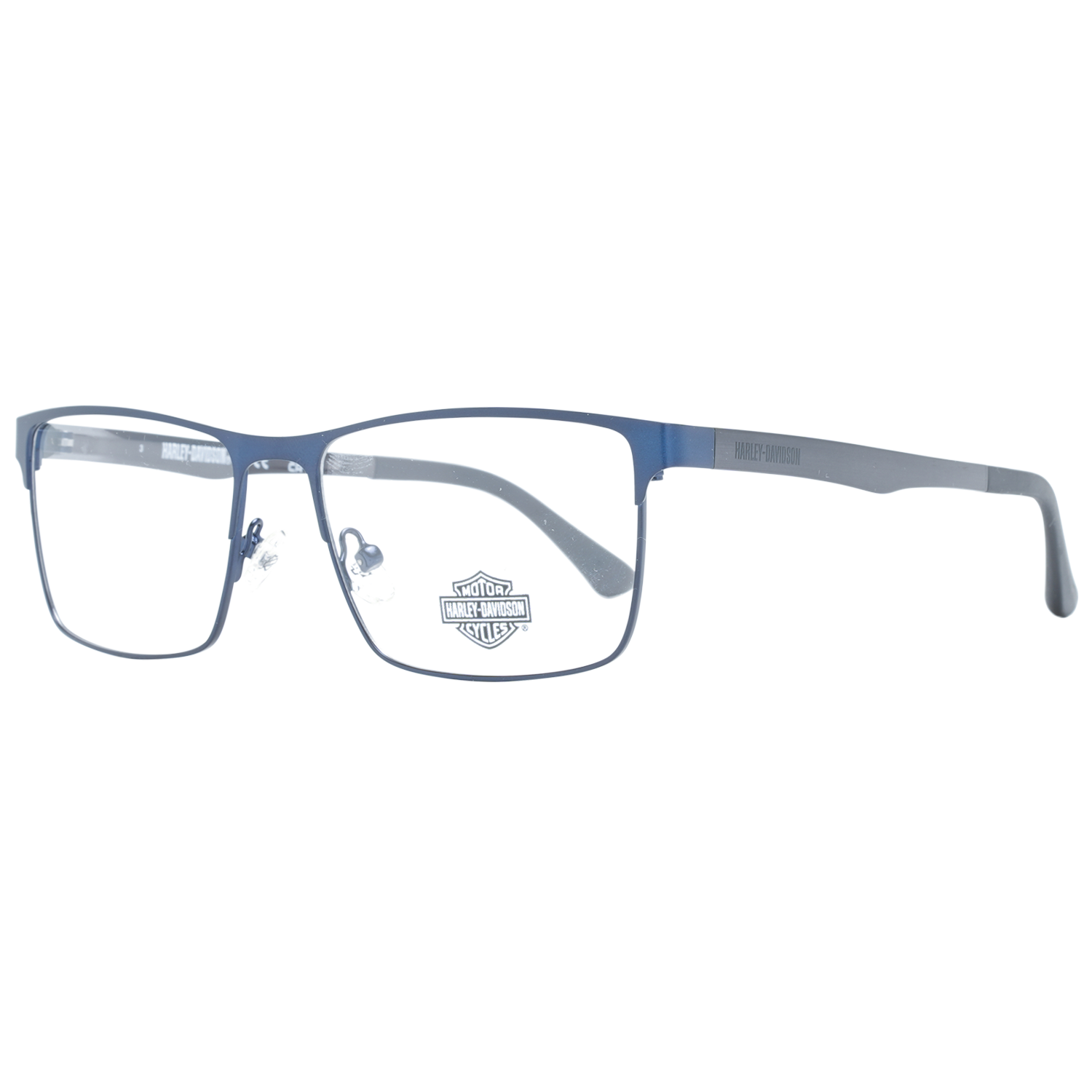 Harley-Davidson Frames Harley-Davidson Glasses HD0795 091 54mm - Blue Metal Full-Rim Rectangular Frames Eyeglasses Eyewear UK USA Australia 