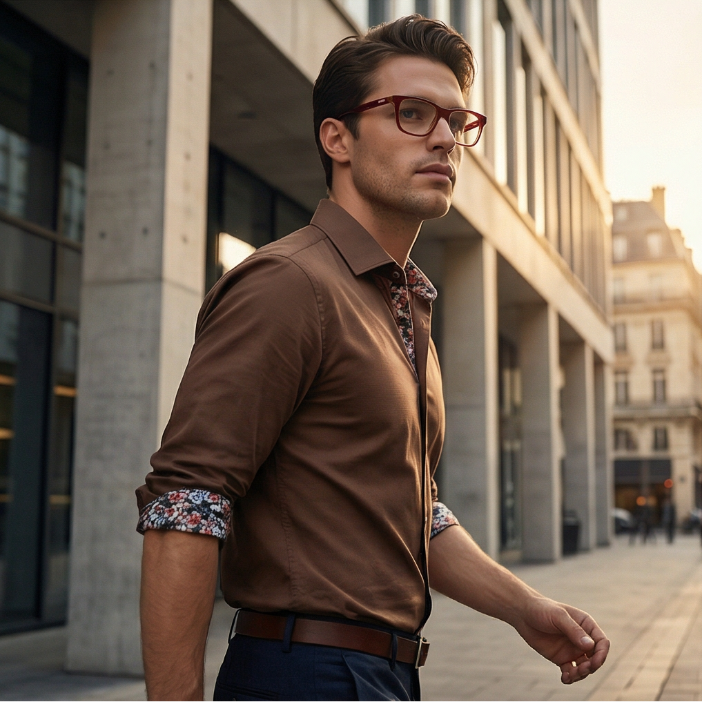 Hugo Boss Eyeglasses Hugo Boss Eyeglasses HG 1201 GLN18 Brown Rectangular Full Rim Acetate Frames 52mm Eyeglasses Eyewear designer